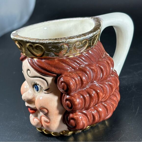 Vintage Queen Ceramic Toby Face Mug Creamer Kleine‎ Co - Picture 2 of 6